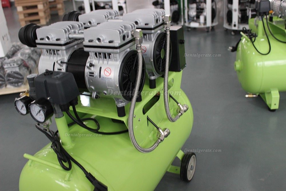 Greeloy GA-62 Ultra Leiser 1,5 PS 60L Dental &ouml;lfreien Kompressor mit R&uuml;ckschlagventil